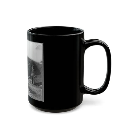 Bomb Proof Quarters In Fort Burnham (U.S. Civil War) Black Coffee Mug-Go Mug Yourself