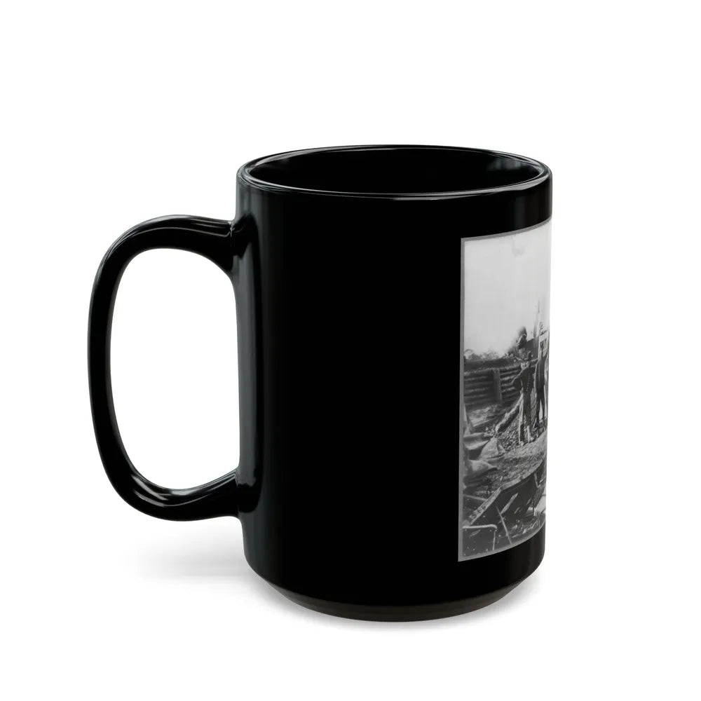 Bomb Proof Quarters In Fort Burnham (U.S. Civil War) Black Coffee Mug-Go Mug Yourself