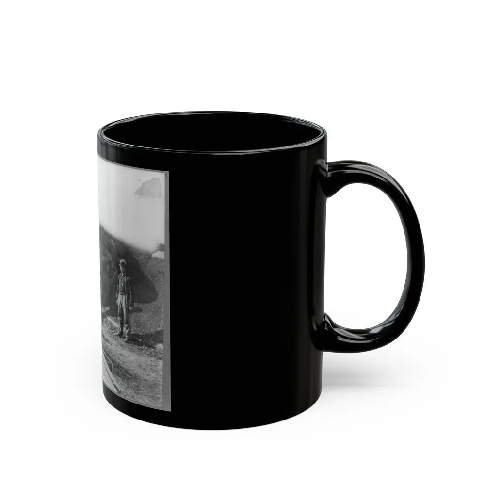 Bomb Proof Quarters In Fort Burnham (U.S. Civil War) Black Coffee Mug-Go Mug Yourself