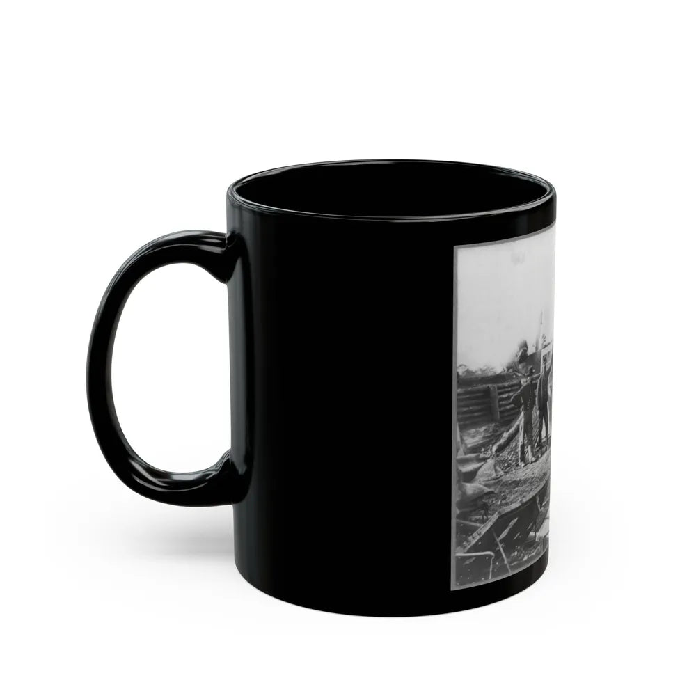 Bomb Proof Quarters In Fort Burnham (U.S. Civil War) Black Coffee Mug-Go Mug Yourself