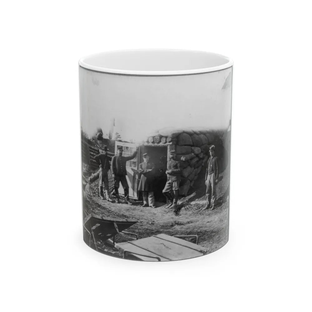 Bomb Proof Quarters In Fort Burnham (U.S. Civil War) White Coffee Mug-11oz-Go Mug Yourself