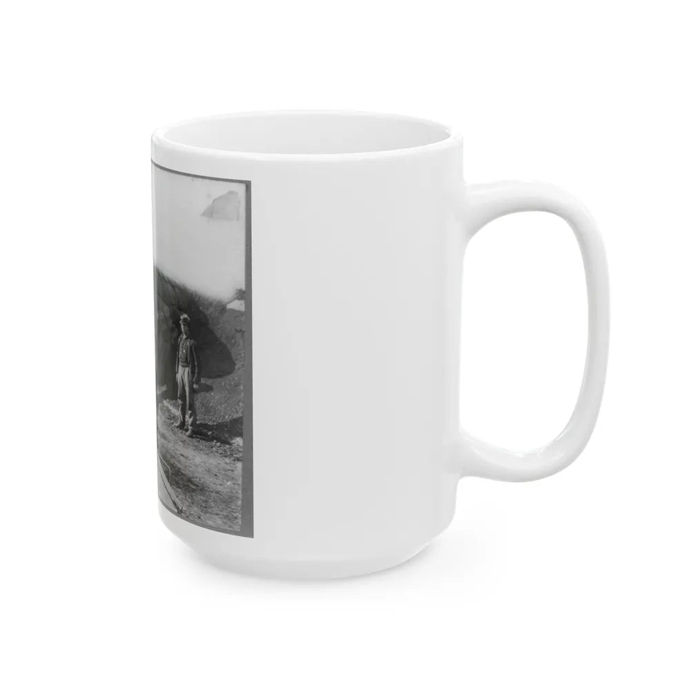 Bomb Proof Quarters In Fort Burnham (U.S. Civil War) White Coffee Mug-Go Mug Yourself