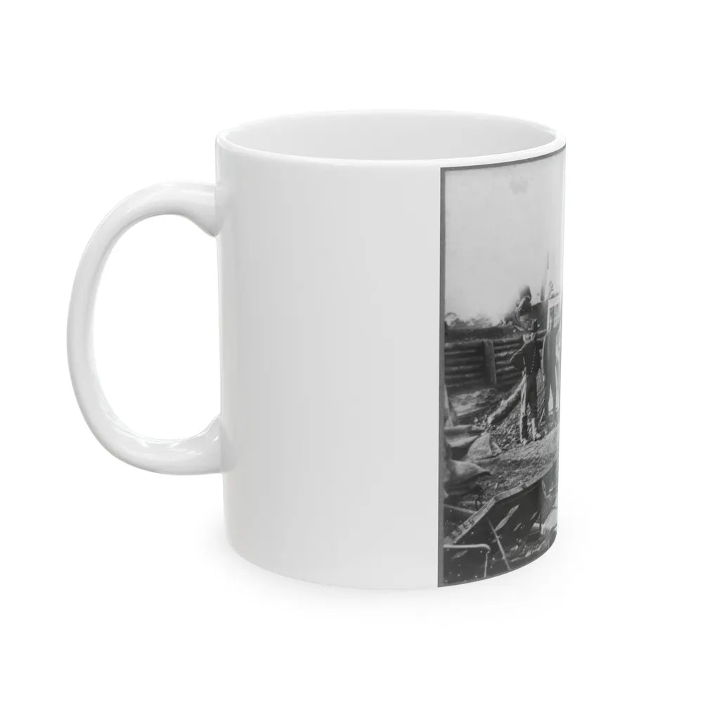 Bomb Proof Quarters In Fort Burnham (U.S. Civil War) White Coffee Mug-Go Mug Yourself