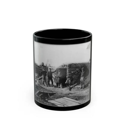 Bomb Proof Quarters In Fort Burnham (U.S. Civil War) Black Coffee Mug 11oz - Go Mug Yourself