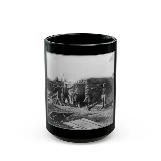 Bomb Proof Quarters In Fort Burnham (U.S. Civil War) Black Coffee Mug 15oz - Go Mug Yourself