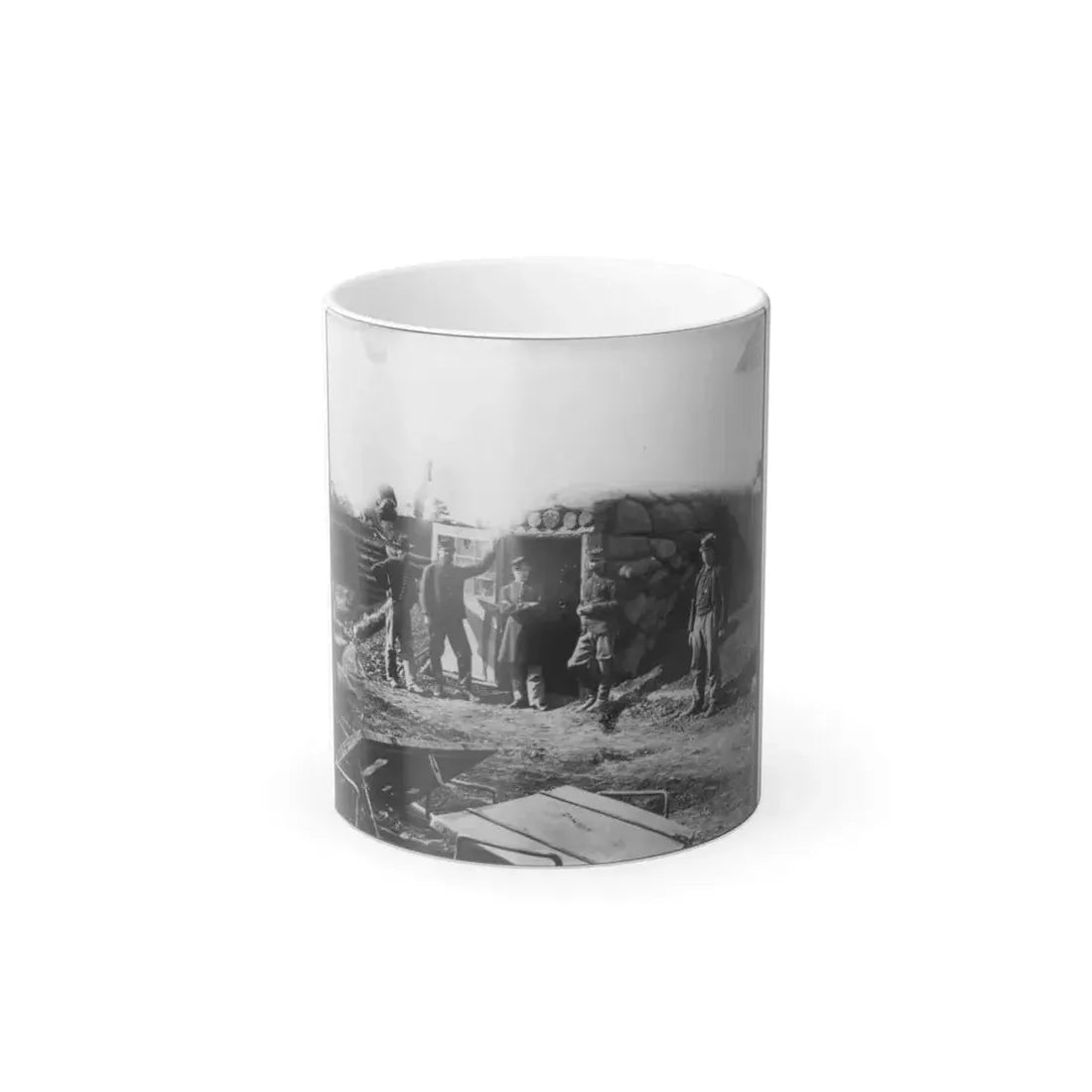 Bomb Proof Quarters in Fort Burnham (U.S. Civil War) Color Changing Coffee Mug 11oz Default Title 11oz - Go Mug Yourself