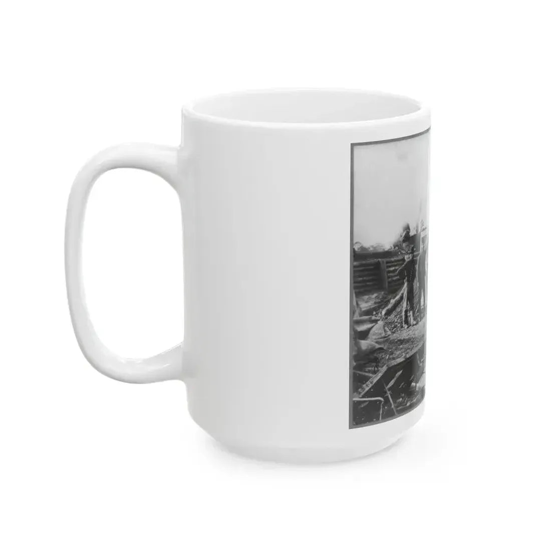Bomb Proof Quarters In Fort Burnham (U.S. Civil War) White Coffee Mug - Go Mug Yourself