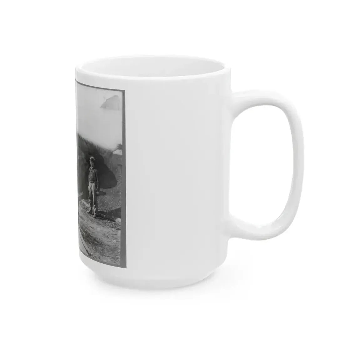 Bomb Proof Quarters In Fort Burnham (U.S. Civil War) White Coffee Mug - Go Mug Yourself