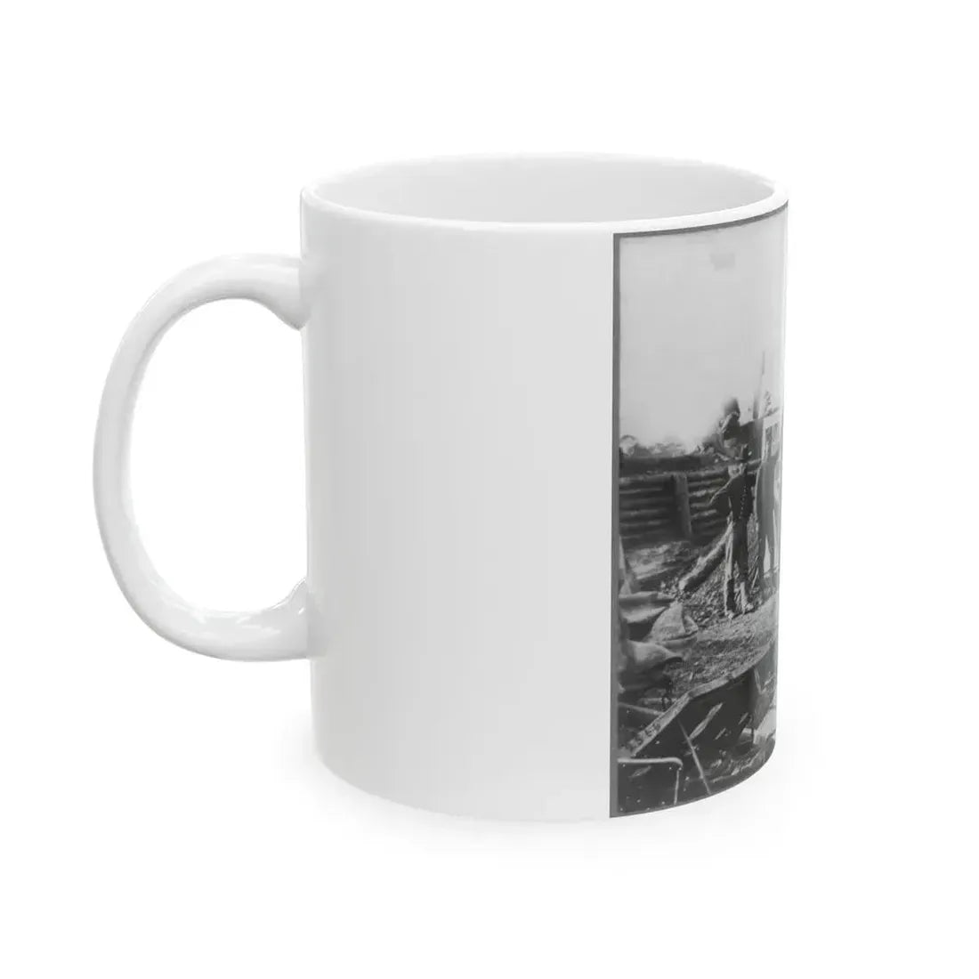 Bomb Proof Quarters In Fort Burnham (U.S. Civil War) White Coffee Mug - Go Mug Yourself