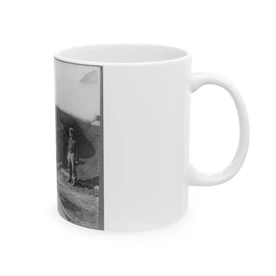 Bomb Proof Quarters In Fort Burnham (U.S. Civil War) White Coffee Mug - Go Mug Yourself
