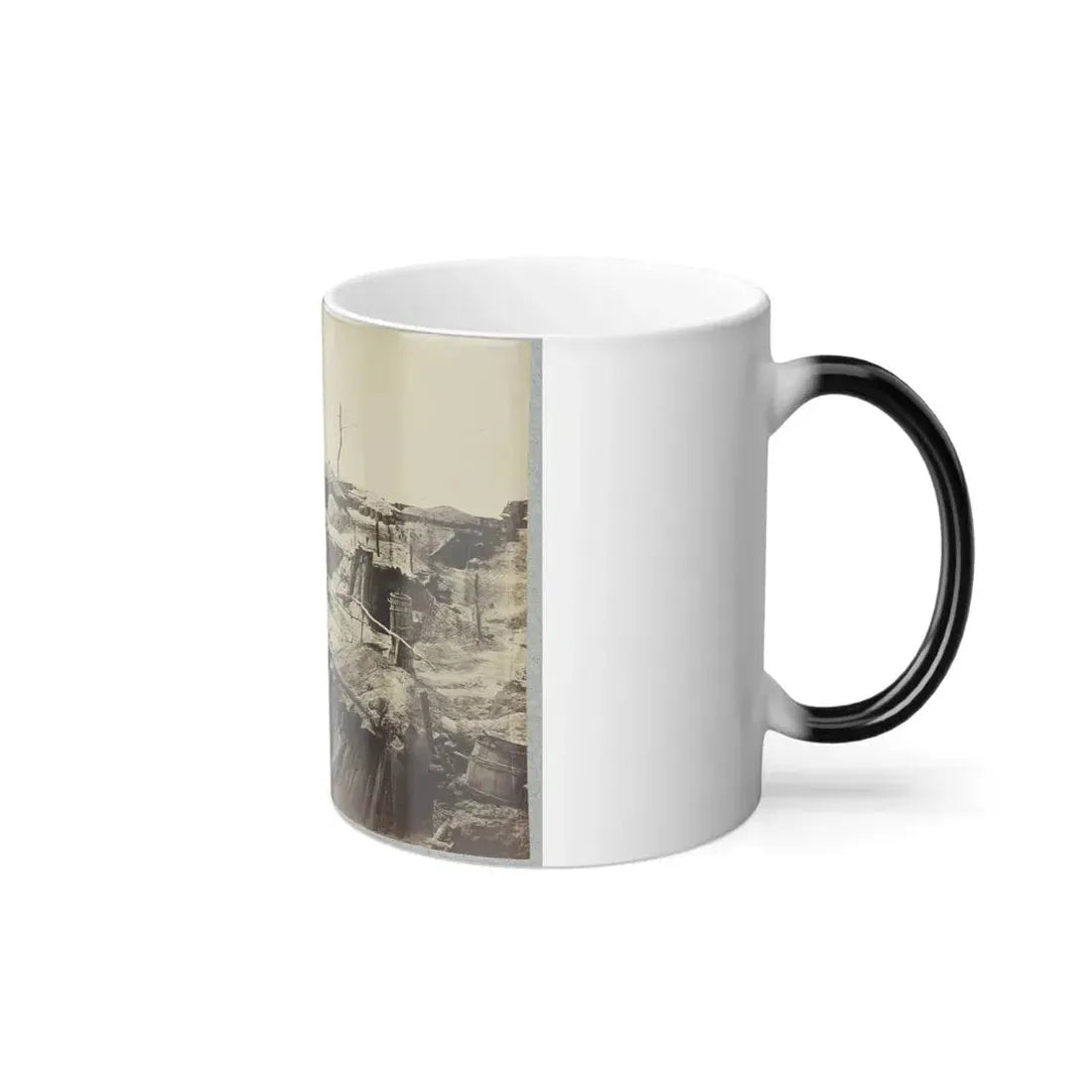 Bomb-Proof Quarters in Fort Sedgwick in Front of Petersburg, Va. (U.S. Civil War) Color Changing Coffee Mug 11oz - Go Mug Yourself