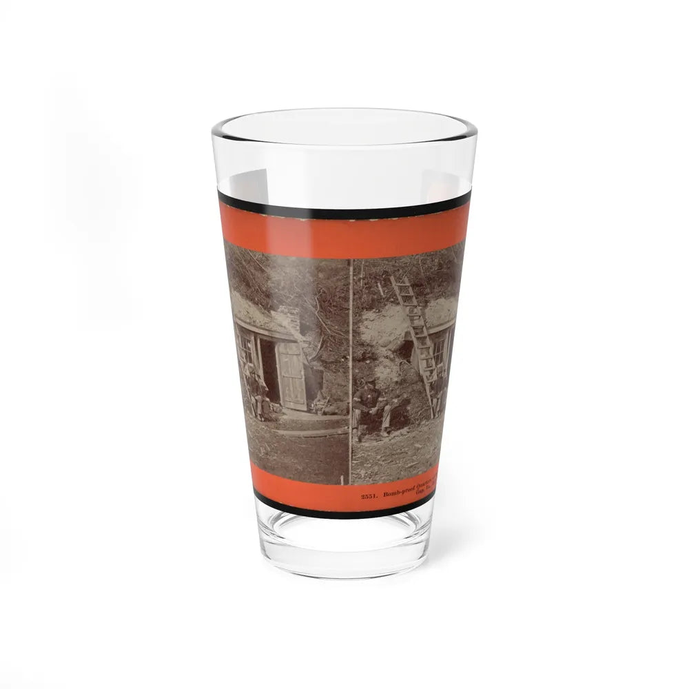 Bomb-Proof Quarters Of Major Strong, At Dutch Gap, Va., July, 1864 (U.S. Civil War) Pint Glass 16oz-16oz-Go Mug Yourself