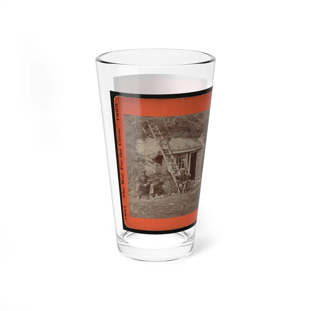 Bomb-Proof Quarters Of Major Strong, At Dutch Gap, Va., July, 1864 (U.S. Civil War) Pint Glass 16oz-Go Mug Yourself