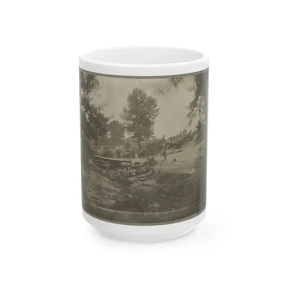 Bomb-Proof Quarters On The Lines In Front Of Petersburg, Va. Aug. 1864 (U.S. Civil War) White Coffee Mug 15oz - Go Mug Yourself