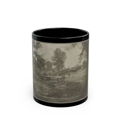 Bomb-Proof Quarters On The Lines In Front Of Petersburg, Va. Aug. 1864 (U.S. Civil War) Black Coffee Mug-11oz-Go Mug Yourself