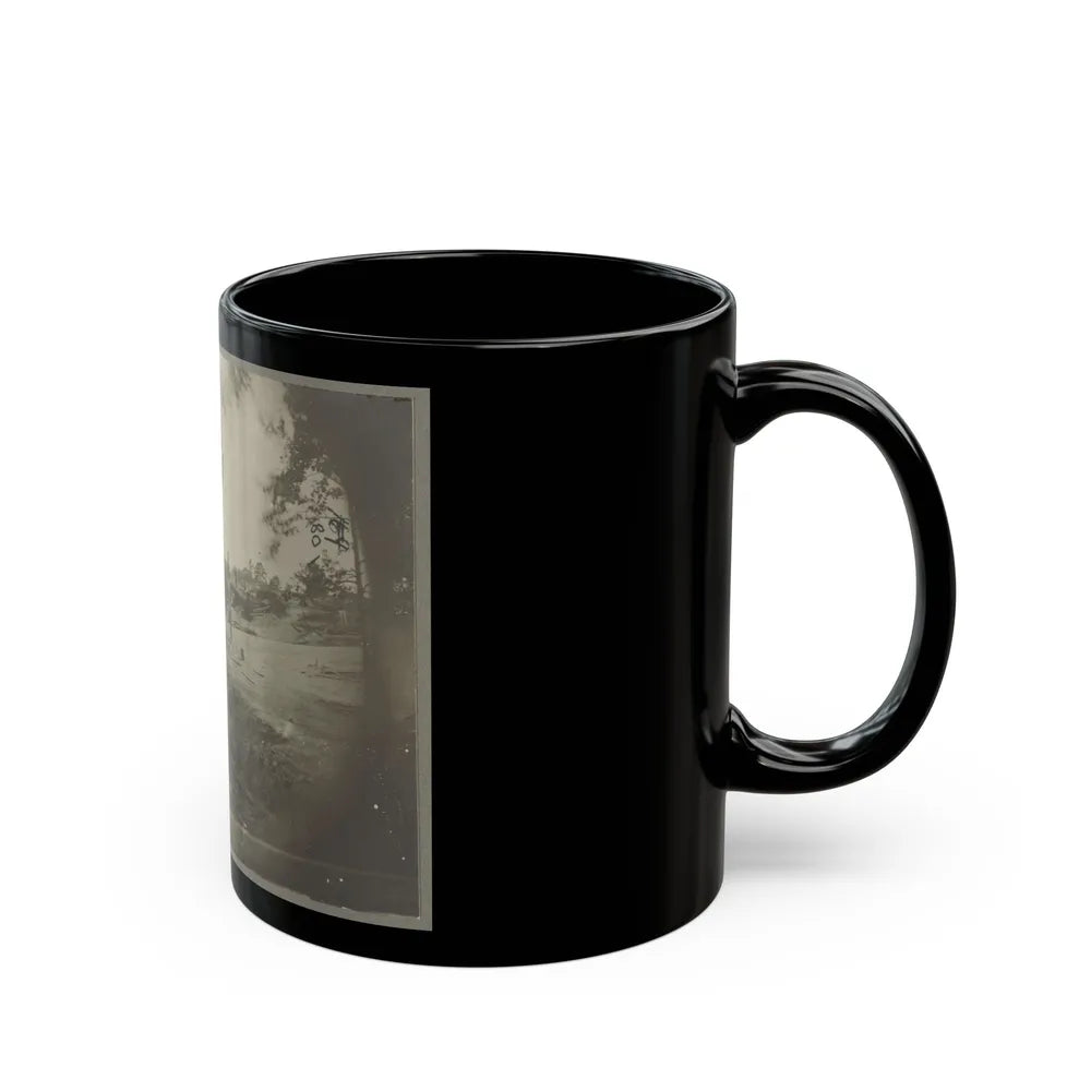 Bomb-Proof Quarters On The Lines In Front Of Petersburg, Va. Aug. 1864 (U.S. Civil War) Black Coffee Mug-Go Mug Yourself