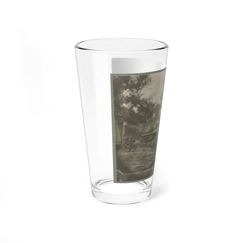 Bomb-Proof Quarters On The Lines In Front Of Petersburg, Va. Aug. 1864 (U.S. Civil War) Pint Glass 16oz-Go Mug Yourself