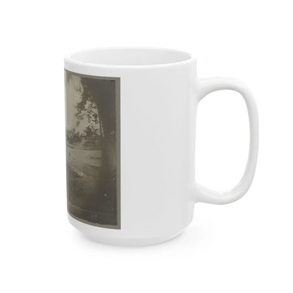 Bomb-Proof Quarters On The Lines In Front Of Petersburg, Va. Aug. 1864 (U.S. Civil War) White Coffee Mug-Go Mug Yourself