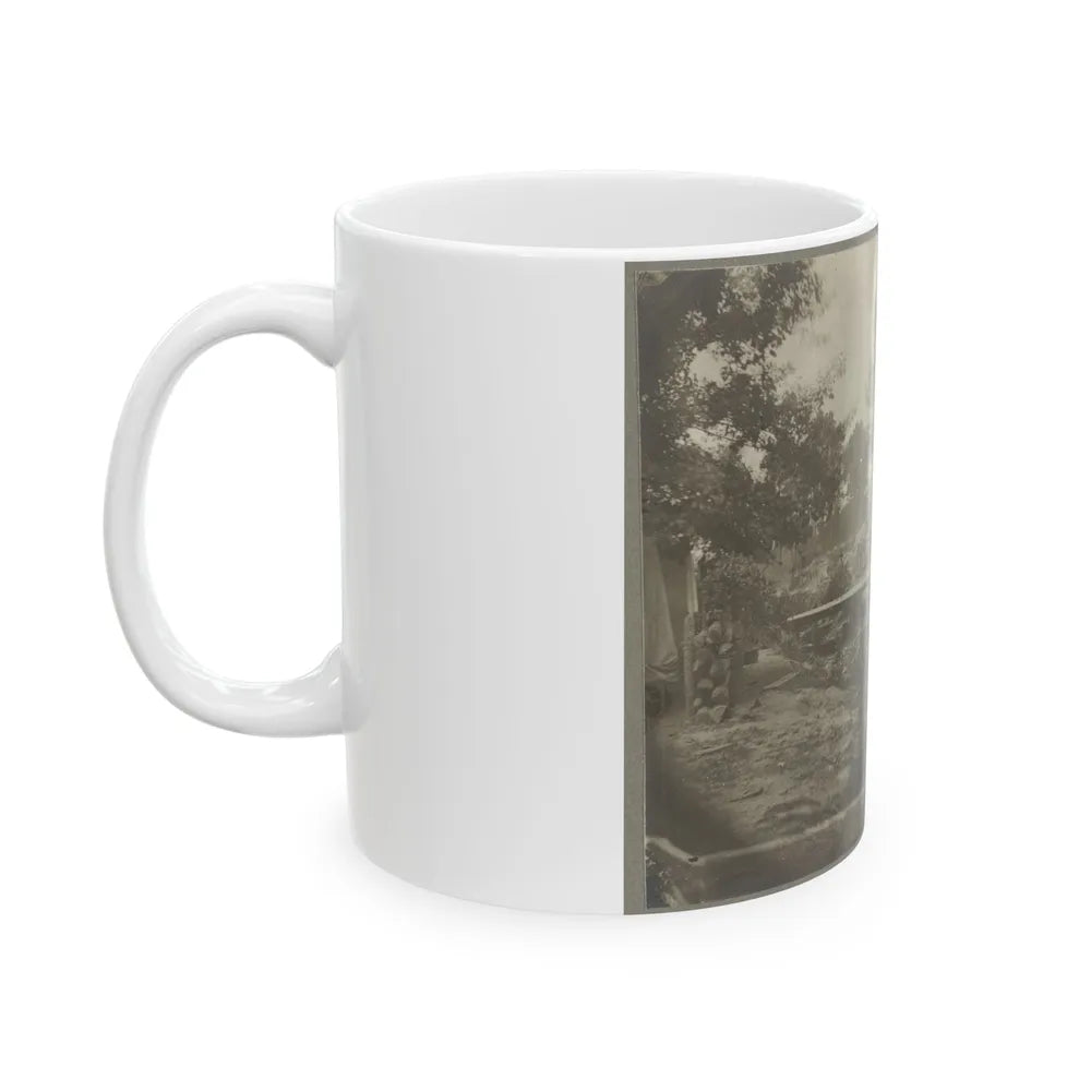 Bomb-Proof Quarters On The Lines In Front Of Petersburg, Va. Aug. 1864 (U.S. Civil War) White Coffee Mug-Go Mug Yourself