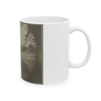 Bomb-Proof Quarters On The Lines In Front Of Petersburg, Va. Aug. 1864 (U.S. Civil War) White Coffee Mug-Go Mug Yourself