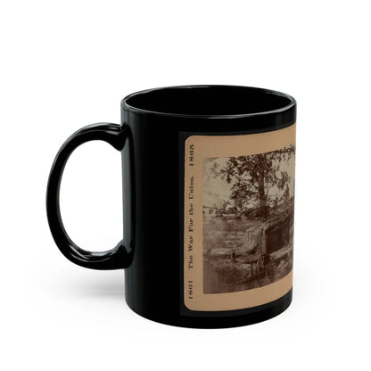 Bomb-Proof Restaurant On The Petersburg Line 001 (U.S. Civil War) Black Coffee Mug-Go Mug Yourself