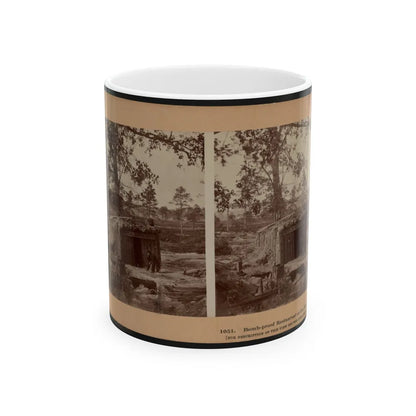 Bomb-Proof Restaurant On The Petersburg Line 001 (U.S. Civil War) White Coffee Mug-11oz-Go Mug Yourself