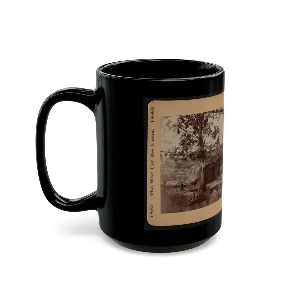 Bomb-Proof Restaurant On The Petersburg Line 001 (U.S. Civil War) Black Coffee Mug - Go Mug Yourself