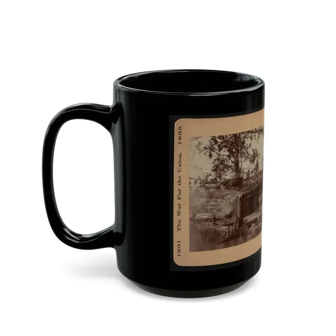 Bomb-Proof Restaurant On The Petersburg Line 001 (U.S. Civil War) Black Coffee Mug - Go Mug Yourself