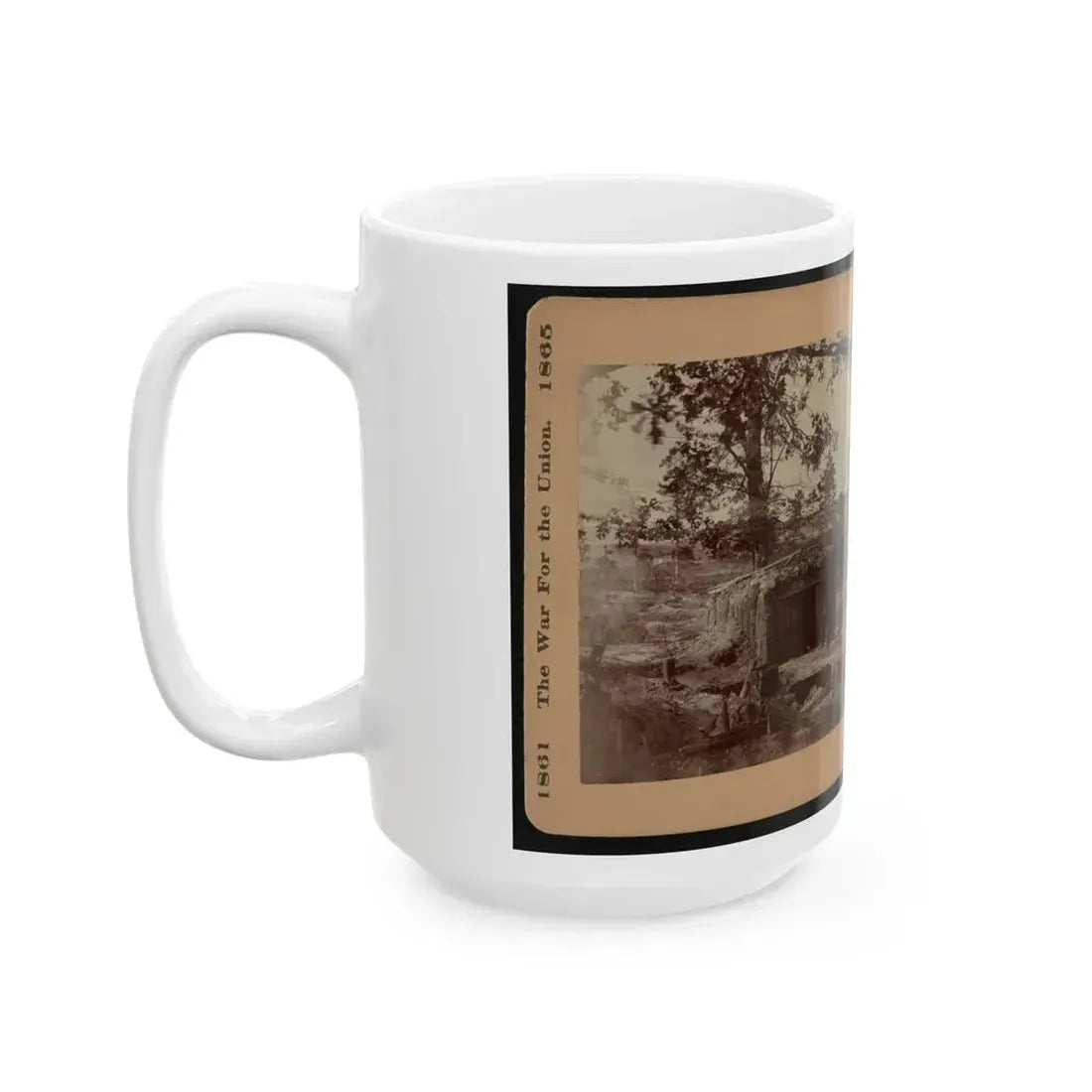 Bomb-Proof Restaurant On The Petersburg Line 001 (U.S. Civil War) White Coffee Mug - Go Mug Yourself