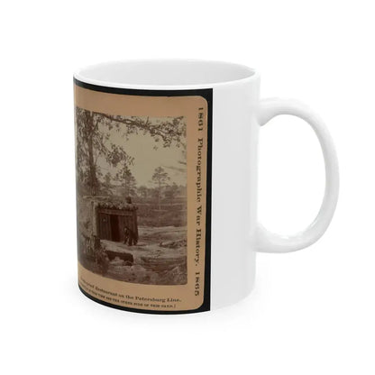 Bomb-Proof Restaurant On The Petersburg Line 001 (U.S. Civil War) White Coffee Mug - Go Mug Yourself