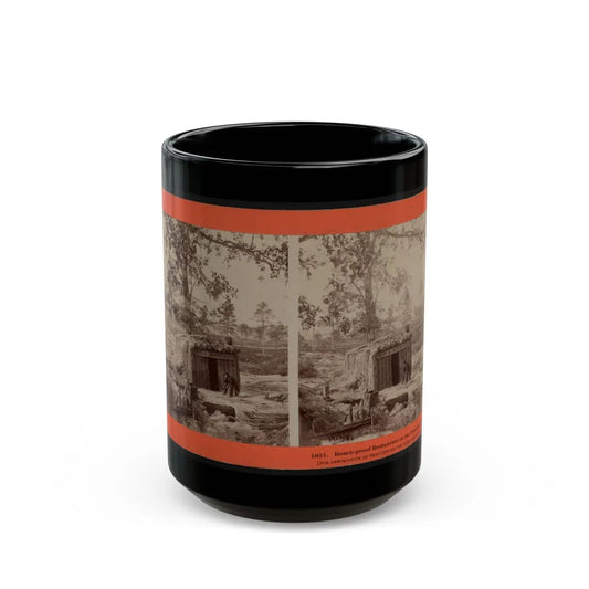 Bomb-Proof Restaurant On The Petersburg Line (U.S. Civil War) Black Coffee Mug-15oz-Go Mug Yourself