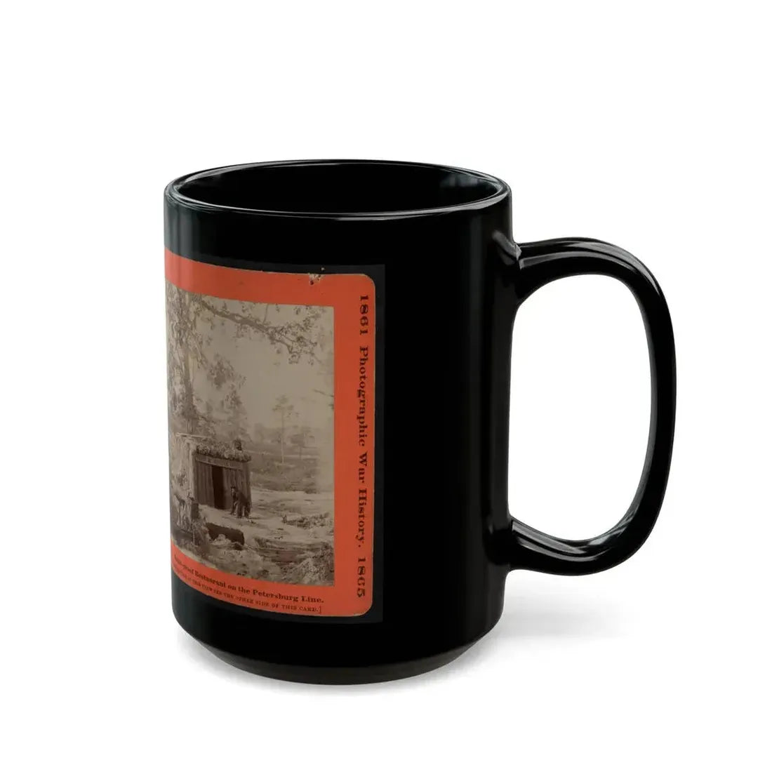 Bomb-Proof Restaurant On The Petersburg Line (U.S. Civil War) Black Coffee Mug - Go Mug Yourself