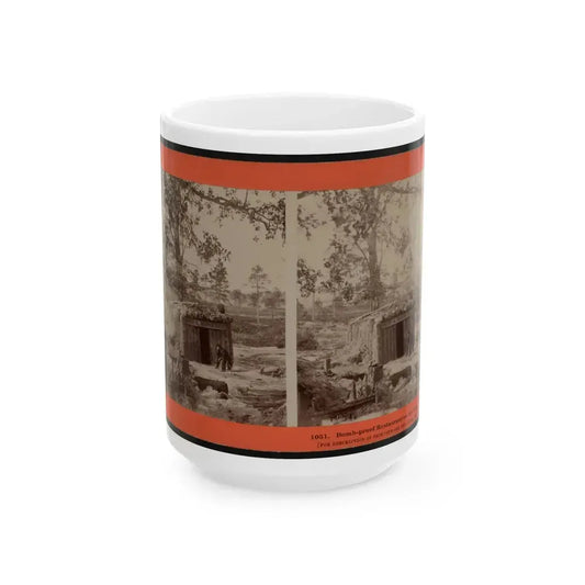 Bomb-Proof Restaurant On The Petersburg Line (U.S. Civil War) White Coffee Mug 15oz - Go Mug Yourself