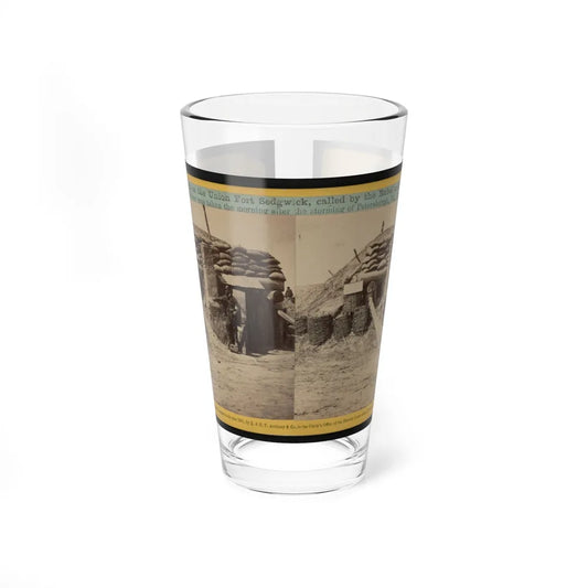 Bomb-Proofs In The Union Fort Sedgwick, Called By The Rebel Soldiers Fort Hell (U.S. Civil War) Pint Glass 16oz-16oz-Go Mug Yourself