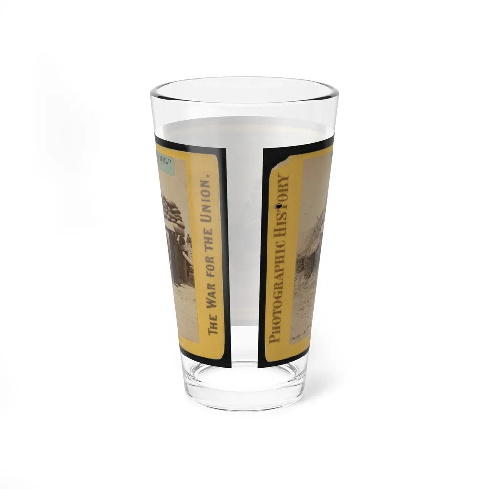 Bomb-Proofs In The Union Fort Sedgwick, Called By The Rebel Soldiers Fort Hell (U.S. Civil War) Pint Glass 16oz-Go Mug Yourself