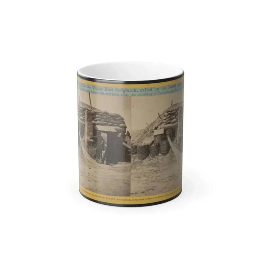 Bomb-Proofs in the Union Fort Sedgwick, Called by the Rebel Soldiers  Fort Hell (U.S. Civil War) Color Changing Coffee Mug 11oz Default Title 11oz - Go Mug Yourself