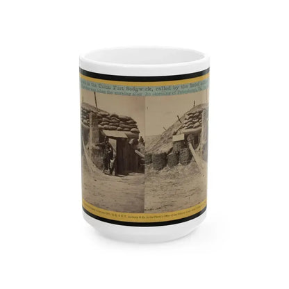 Bomb-Proofs In The Union Fort Sedgwick, Called By The Rebel Soldiers  Fort Hell (U.S. Civil War) White Coffee Mug 15oz - Go Mug Yourself