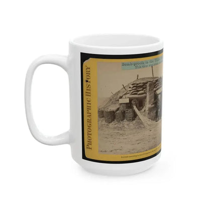 Bomb-Proofs In The Union Fort Sedgwick, Called By The Rebel Soldiers  Fort Hell (U.S. Civil War) White Coffee Mug - Go Mug Yourself