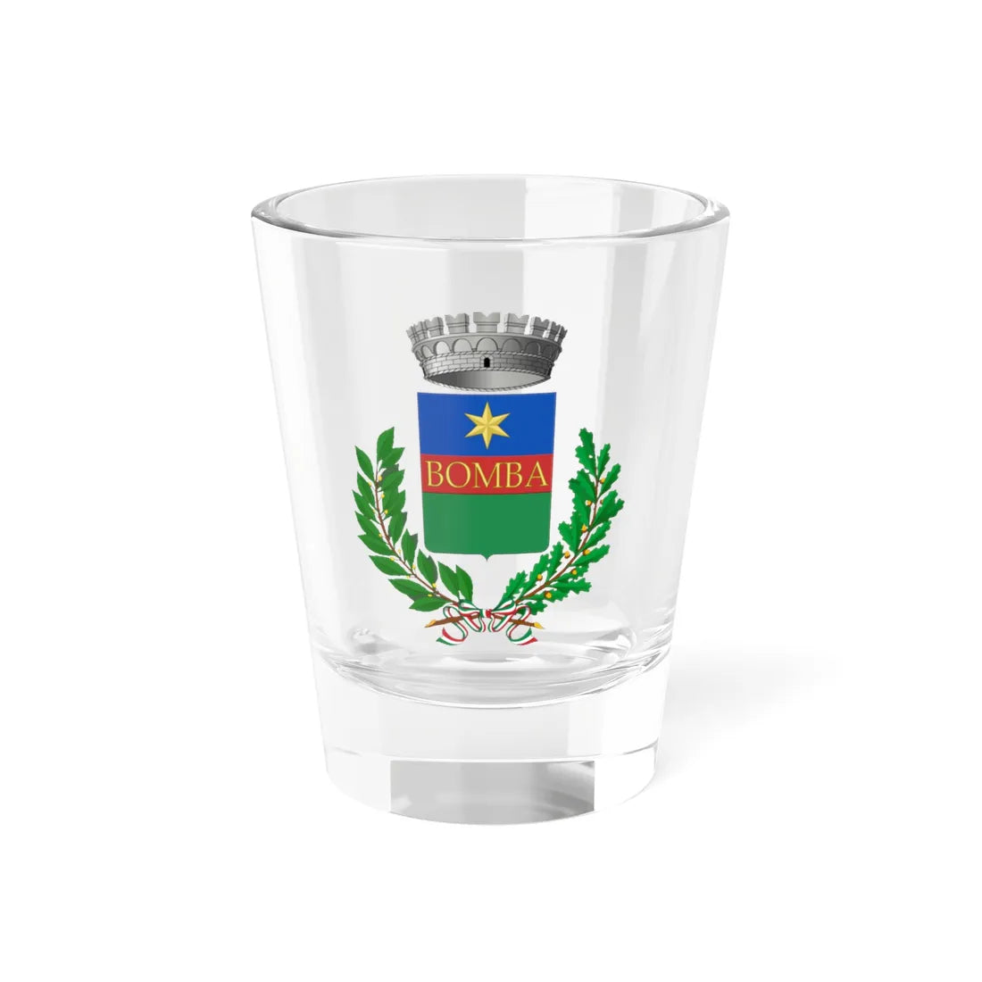 Bomba Italia-Stemma (Italy) (Coat of Arms) Shot Glass 1.5oz 1.5oz - Go Mug Yourself