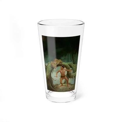 Bomba the Jungle Boy on Jaguar Island, book cover - Pint Glass 16oz 16oz - Go Mug Yourself
