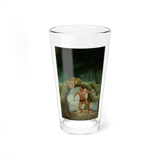 Bomba the Jungle Boy on Jaguar Island, book cover - Pint Glass 16oz 16oz - Go Mug Yourself
