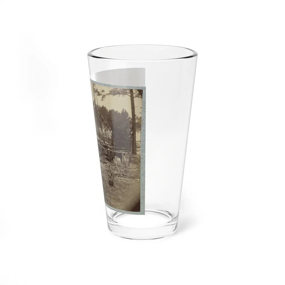 Bombproof Huts In The Front Line Before Petersburg, August 10, 1864 (U.S. Civil War) Pint Glass 16oz-Go Mug Yourself