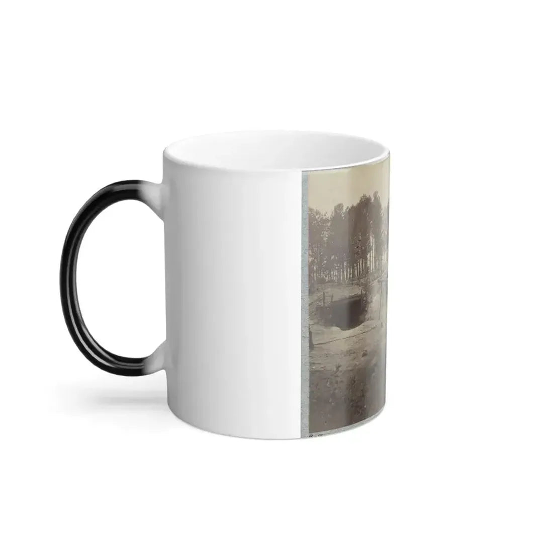 Bombproof Huts in the Front Line Before Petersburg, August 10, 1864 (U.S. Civil War) Color Changing Coffee Mug 11oz - Go Mug Yourself