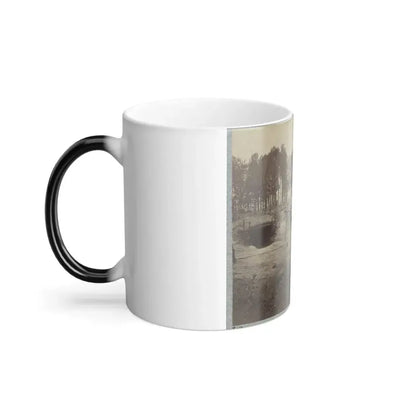 Bombproof Huts in the Front Line Before Petersburg, August 10, 1864 (U.S. Civil War) Color Changing Coffee Mug 11oz - Go Mug Yourself