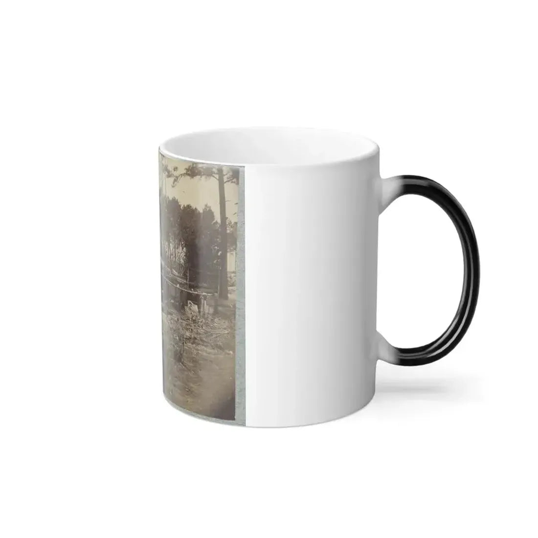 Bombproof Huts in the Front Line Before Petersburg, August 10, 1864 (U.S. Civil War) Color Changing Coffee Mug 11oz - Go Mug Yourself