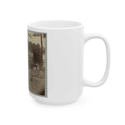 Bombproof Huts In The Front Line Before Petersburg, August 10, 1864 (U.S. Civil War) White Coffee Mug - Go Mug Yourself