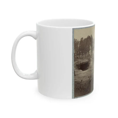Bombproof Huts In The Front Line Before Petersburg, August 10, 1864 (U.S. Civil War) White Coffee Mug - Go Mug Yourself