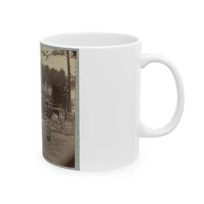 Bombproof Huts In The Front Line Before Petersburg, August 10, 1864 (U.S. Civil War) White Coffee Mug - Go Mug Yourself