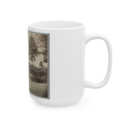 Bombproof Kitchen And Tents On Front Line In Front Of Petersburg, August 10, 1864 (U.S. Civil War) White Coffee Mug-Go Mug Yourself