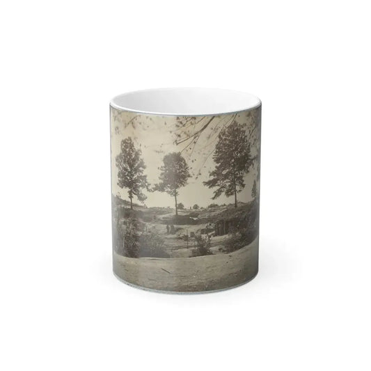 Bombproof Kitchen and Tents on Front Line in Front of Petersburg, August 10, 1864 (U.S. Civil War) Color Changing Coffee Mug 11oz Default Title 11oz - Go Mug Yourself